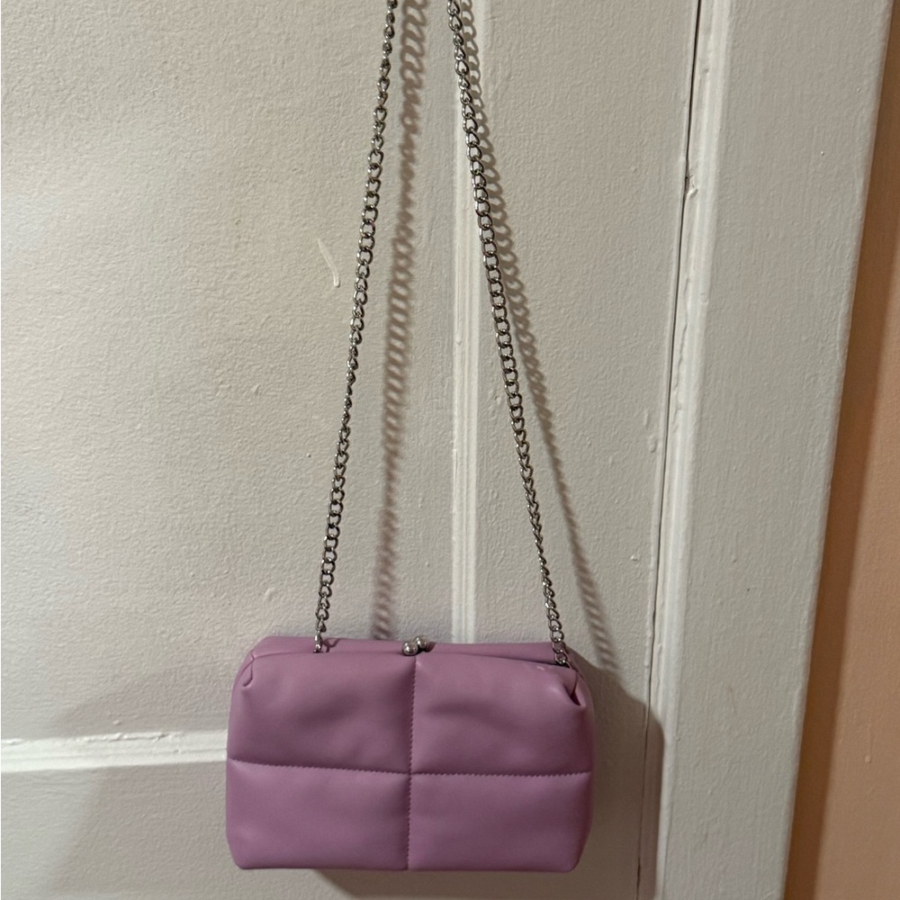 a new day Lavender Crossbody Bag with Chain Strap
